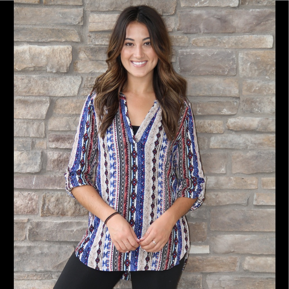 Aztec Print top